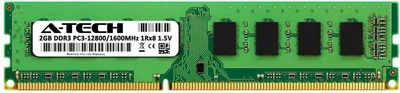 Оперативная память A-Tech 2GB DDR3-1600 (PC3-12800) DIMM 1Rх8 (AT2G1D3D1600NS8N15V)