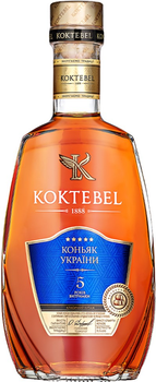 Коньяк ординарный Коктебель 5 лет выдержки 0.5 л 40% (4820201994191)