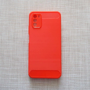 Чохол Lenuo Carbon Fiber для Poco M3 Red