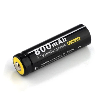 Аккумулятор 14500/AA литий-ионный (Li-Ion) Soshine 14500P-3.7-800 защищенный (Protected), 800mAh, 1.5A, 4.2/3.7/2.8V, черный