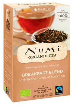 Чай чорний органічний Numi Breakfast Blend 2 г х 18 пакетиків (0680692302202/0680692152203)