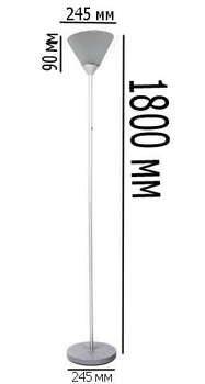 Настільна лампа-торшер підлогова CAMELIA біла H-180 см LUMANO