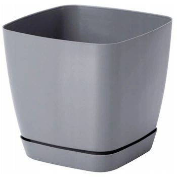 Горщик для квітів Form-Plastic Тоскана Квадро-15 2,5 л сірий (0732-059)