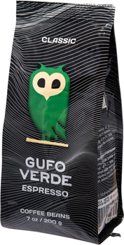 Кофе в зернах свежеобжаренный Gufo Verde Esresso 200 г (4820204152369)