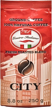 Кофе молотый свежеобжаренный Gastro Italiano City 250 г (4820204152994)