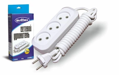 Удлинитель SVITTEX 3 гнезда 2м 10А 250В