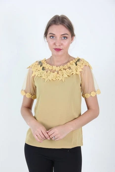 Блузка LadiesFashion 8211 (Гірчичний M/L)