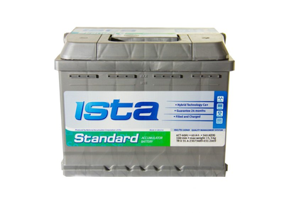 Автомобильный аккумулятор ISTA Standard 6СТ-60 A1 60 Ач (-/+) Euro 540 А (560 04 04)
