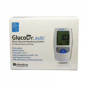 Глюкометр для определения уровня глюкозы в крови Глюко Доктор (GlucoDr. auto All Medicus AGM 4000)