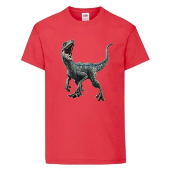 Футболка детская Парк Юрского Периода 003 (Jurassic Park) красная (JPK rd 003) 164 см