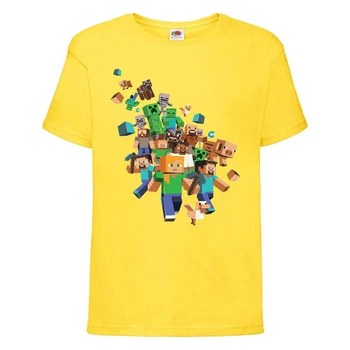 Футболка дитяча Майнкрафт 005 (Minecraft) жовта (MNKT yel 005) 164 см