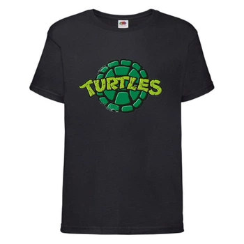 Футболка детская Черепашки Ниндзя 0022 (Ninja Turtles) черная (NTS blc 0022) 104 см