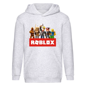 Худи детская Роблокс 002 (Roblox) серый (RBL gry 002) 164 см