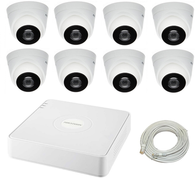 Комплект видеонаблюдения Hikvision IP-8D 4MP KIT