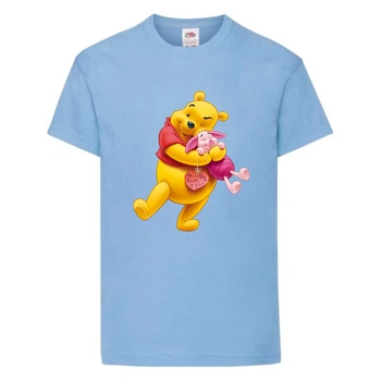 Футболка дитяча Вінні Пух 011 (Winnie Pooh) блакитна (WIP lbl 011) 164 см
