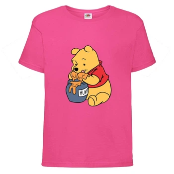 Футболка детская Винни Пух 004 (Winnie Pooh) розовая (WIP pnc 004) 152 см