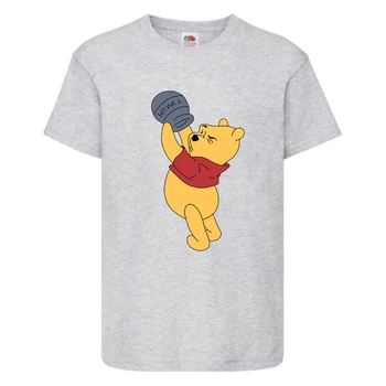 Футболка детская Винни Пух 003 (Winnie Pooh) серая (WIP gr 003) 104 см