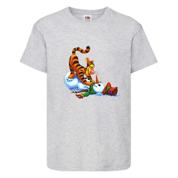 Футболка детская Винни Пух 005 (Winnie Pooh) серая (WIP gr 005) 152 см