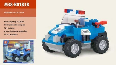 Конструктор SLUBAN Полицейский спецназ (121 деталь) M38-B0183R