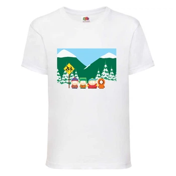 Футболка дитяча Південний Парк 004 (South park) біла (SPA wh 004) 128 см