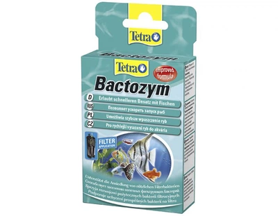 Стимулятор биологической активности Tetra Bactozym 10 капсул на 1000 л кондиционер с культурой бактерий