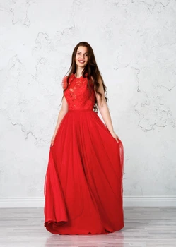Вечернее платье ANGEL FASHION DRESS MILA 42 красный