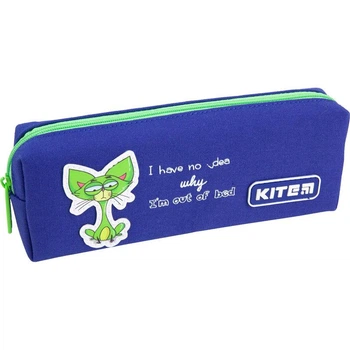 Пенал Kite (K21-642-10) 40 г 19x6, 5x3, 5 см синій