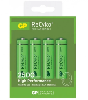 Акумулятори GP Batteries AA (R6) 2500mAh NiMh 4шт ReCyko+