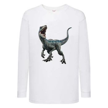 Лонгслив реглан Парк Юрского Периода 003 (Jurassic Park) белый (JPK wh 003) 152 см