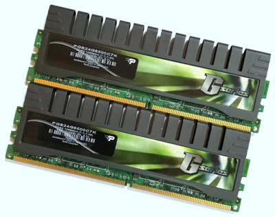 Пара оперативной памяти Patriot G-Series DDR2 4Gb (2Gb+2Gb) 1066MHz PC2 8500U CL7 (PGS24G8500C7K) Б/У