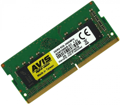 Оперативная память для ноутбука DDR4-2400 8Gb SODIMM PC4-19200 AVIS AD4F2400/8-SO 8192MB (770008596)