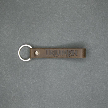 Кожаный брелок Ridl Triumph коричневый