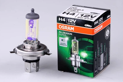 Автомобильная лампа OSRAM H4 ALL SEASON SUPER 12V 60/55W +30%