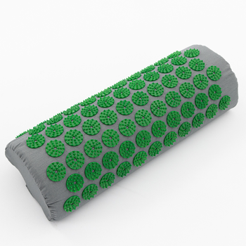 Аплікатор Кузнєцова подушка (напіввалик голчастий) масажний акупунктурний OSPORT (188-79) Сіро-зелений