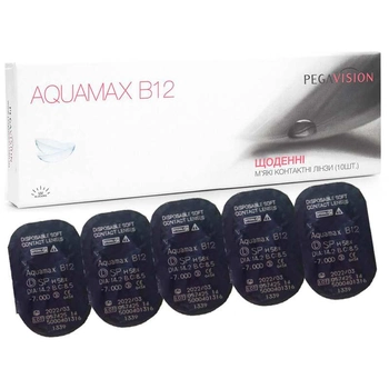 Контактні лінзи Pegavision Aquamax B12 10 шт