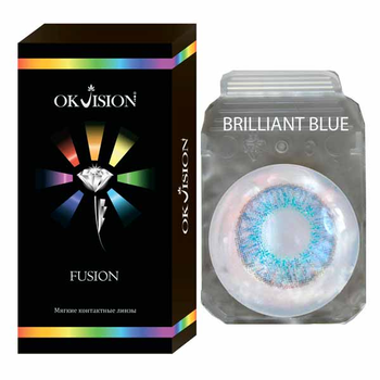 Контактные линзы OkVision Fusion Brilliant blue 2 шт