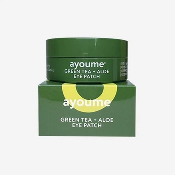Патчи против отечности век увлажняющие AYOUME GREEN TEA+ALOE EYE PATCH - 60 шт.