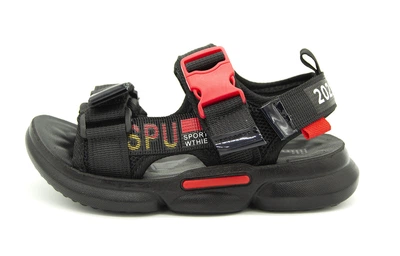 Сандалі Lilin Чорно-червоний (108 black-red (28 (17,5 см))