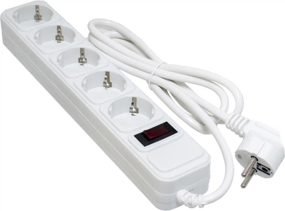 Мережевий фільтр Patron SP-1052W 5 розеток 1.8 м White (SP-1052W)