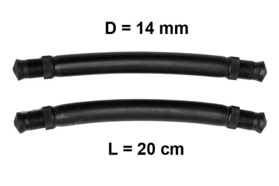 Тяги тяжі Nevsky Sub D = 14 мм, L - 20 см, для підводного полювання парні силіконові під арбалет рушницю гарпун