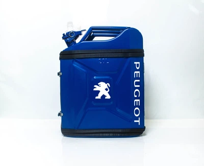 Подарок для мужчин Канистра-бар 20 л с маркой авто Peugeot Синяя + 2 стакана в подарок Shop Monkeys (KA-Peugeot-4917)