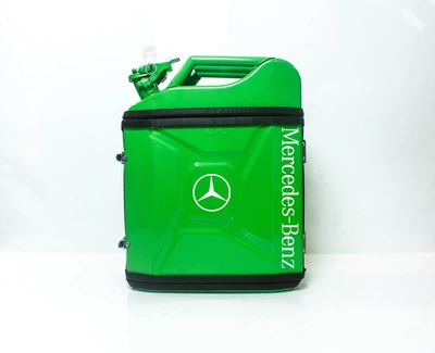Подарок для мужчин Канистра-бар 20 л с маркой авто Mercedes-Benz Зелёная + 2 стакана в подарок Shop Monkeys (KA-Mercedes-Benz-5014)