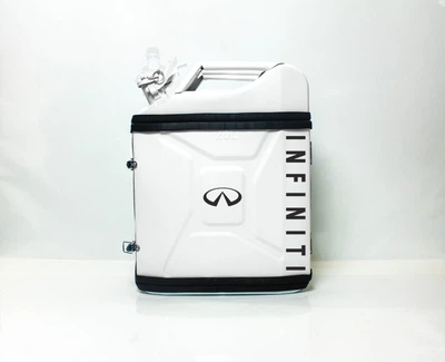Подарок для мужчин Канистра-бар 20 л с маркой авто Infiniti Белая + 2 стакана в подарок Shop Monkeys (KA-Infiniti-5208)