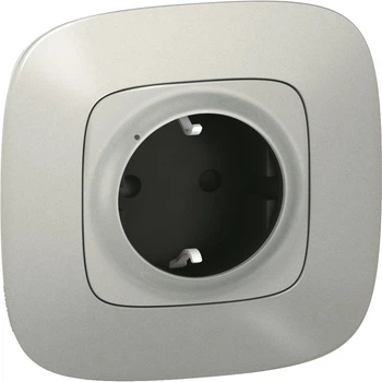 Розумна розетка 2К+З 16 А 230 В Legrand Valena Allure with Netatmo Алюміній (752794)