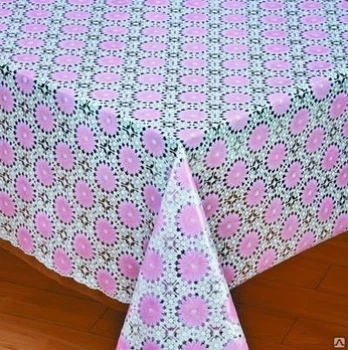 Клейонка кухонна Lace Ажур 1.32 м рожево-біла пог. м. (073-А)