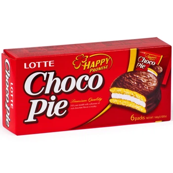 Пирожное шоколадное Choco Pie классическое LOTTE 168г