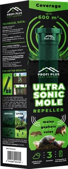 Электронный отпугиватель кротов Profi Plus Ultra Sonic Pest Control (5414528004795)