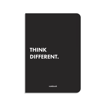 Блокнот ORNER Think Different А5 144 листа в клеточку Черный