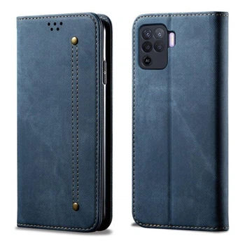 Чехол-книжка с кармашками UniCase Jeans Wallet для OPPO Reno 5 Lite - Blue