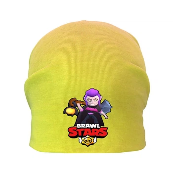 Шапка детская Бравл Старс желтая (Brawl Stars -0015) 54-56 см